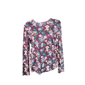 L.L.Bean Supima Cotton Floral Long Sleeve Tee | Cozy A50